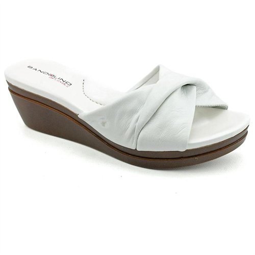 yeva white leather wedge sandals shoes newdisplay white leather wedge ...